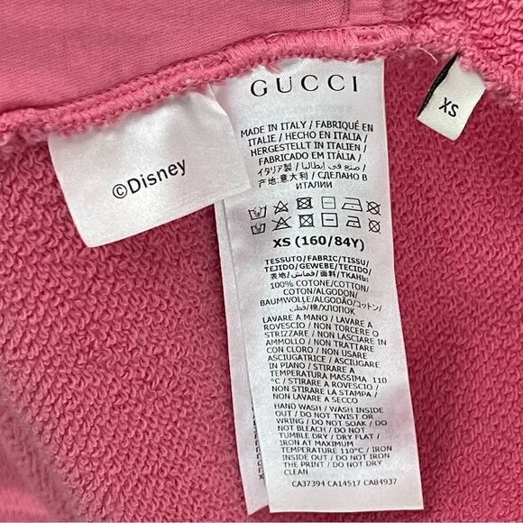 Gucci+Disney Mickey Mouse Minnie Pink  Sweatshirt Hoodie Dress with Pockets - Picture 16 of 16